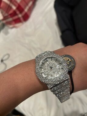 Iced out CZ Bracelet Watch - Sparkle Finish
